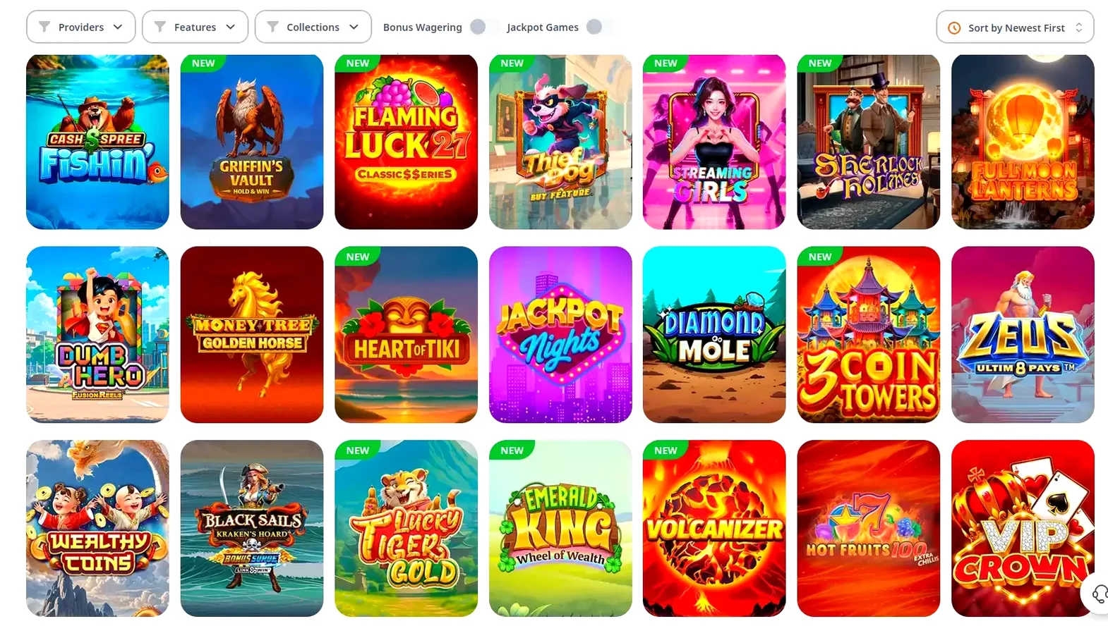 Игровой интерфейс казино Джой